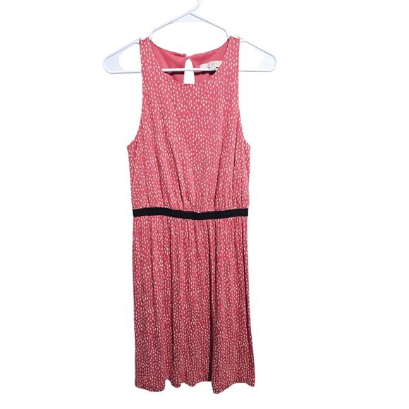 Ann Taylor Loft Dress Womens Size Small Sleeveless Pink Polka Dot (821) - Picture 1 of 5